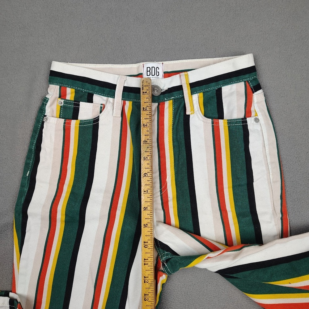 BDG Bell Bottom Jeans Women‎ 26 Colorful Striped Hippie Festival Flare Leg 26x29 - Picture 5 of 11